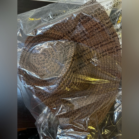 Madewell Hat Latern Straw Hat Floppy Chocolate Raisin Brown M/L Wide Brim OCT - Picture 3 of 3